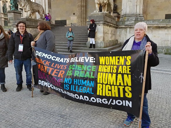 Januar 2019: Schwesterdemonstrationen in München zu den Frauenmärschen in den USA