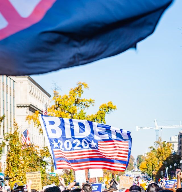 A march in support of Biden and Harris